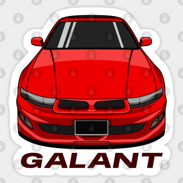 Red Galant Sticker by turboosted